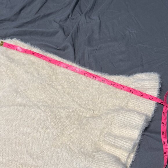 Anthropologie Poncho Style Cream Colored Women's Sweater - Picture 14 of 15